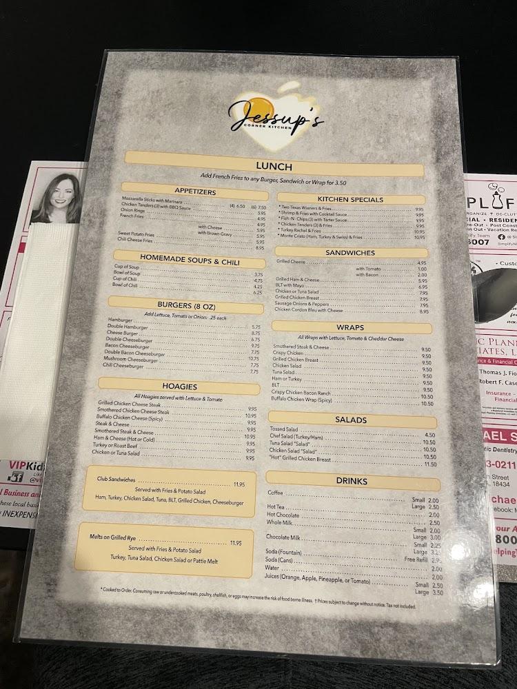 Jessup's Corner Kitchen Menu image 4
